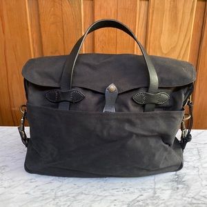 Filson rugged twill original briefcase black